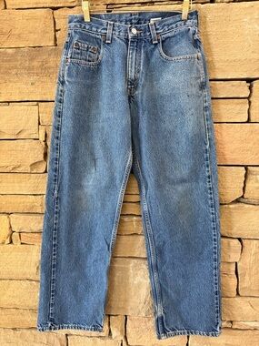 Levi’s 569 Loose Fit Student Jean 28x30  Med Wash VTG Y2K W/ 2004 Class Schedule